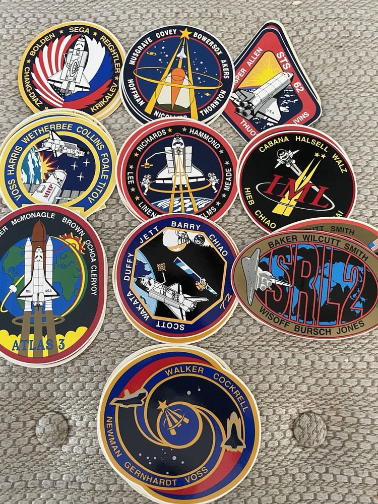 Space Shuttle Patch Decals Selling Individually , See Description To Missions