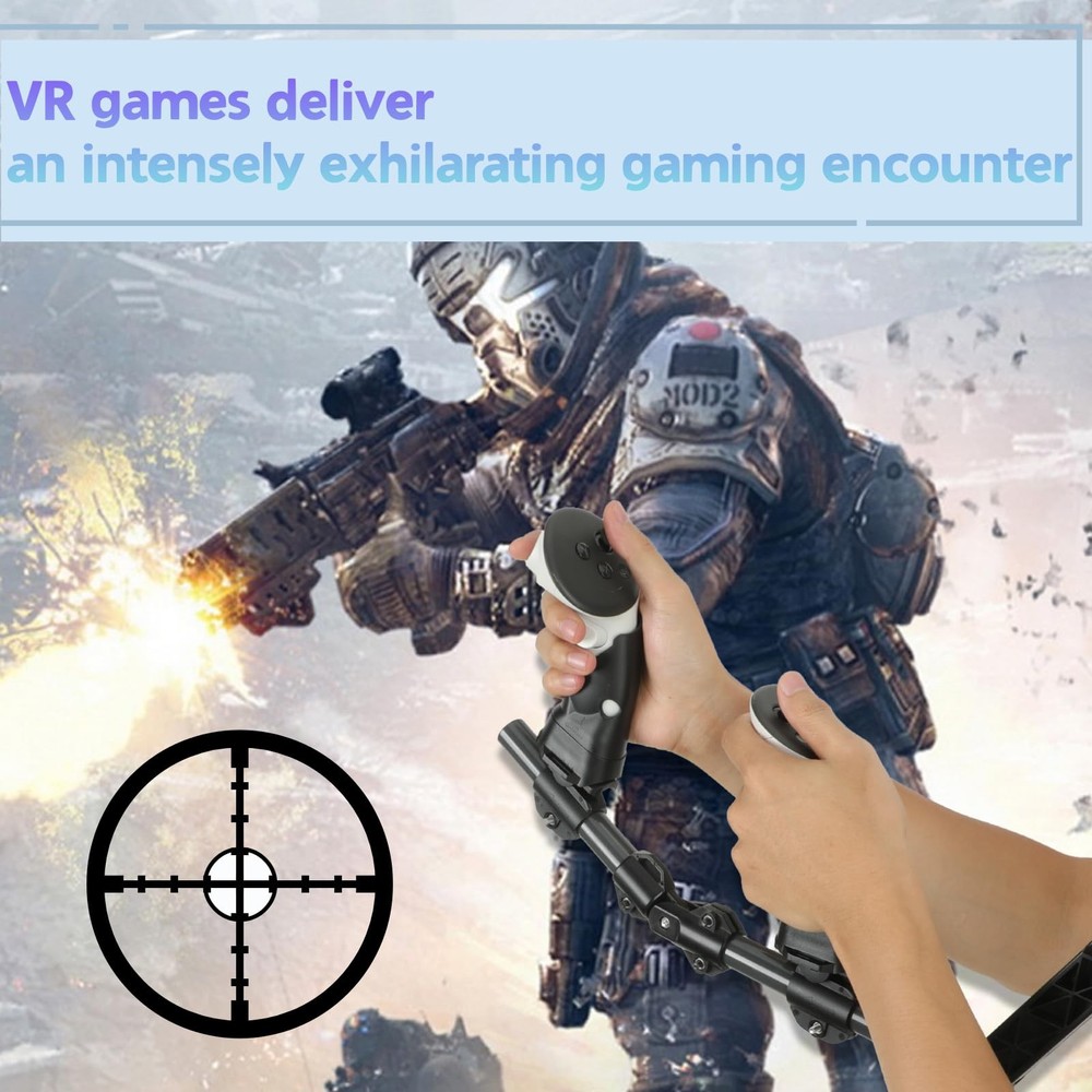 Stock Meta Quest 3 with VR Controller Grips for Enhanced Stability and Control