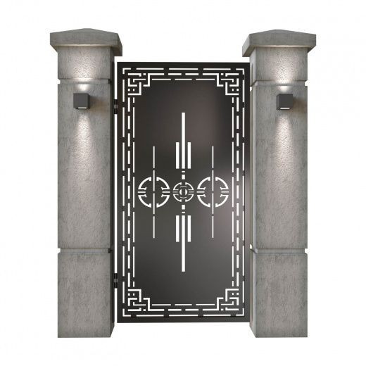 Gorgeous Custom Handcrafted Metal Entry Gate