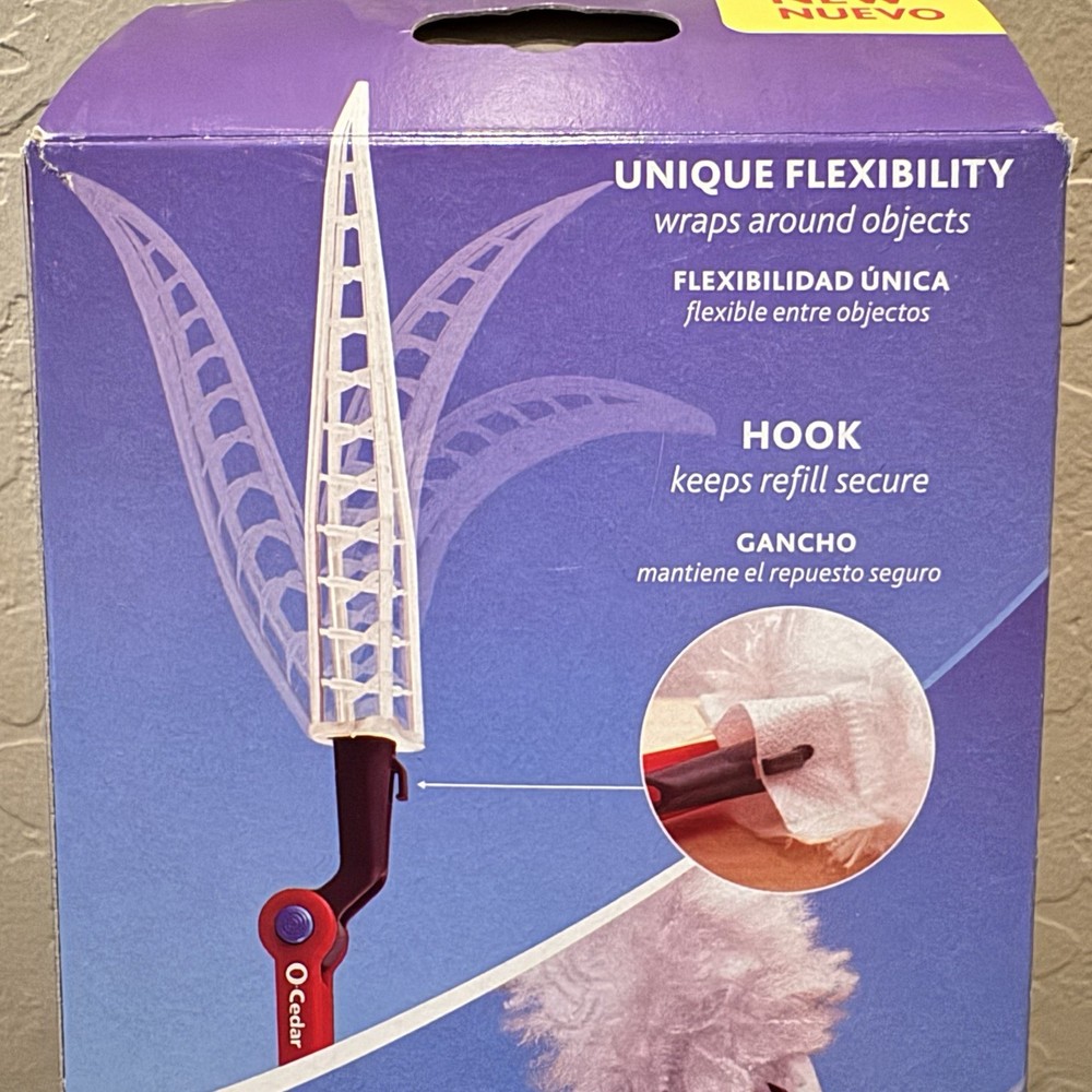 O-Cedar Flex & Catch Duster - 3ft Extendable Handle for Ceiling Fans & Blinds