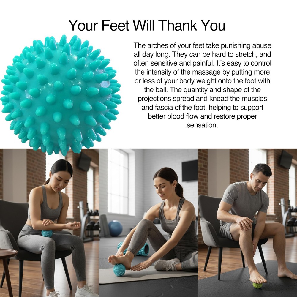 Foam Roller Set with: Hollow Core Roller, Muscle Roller Stick, Stretching Str...