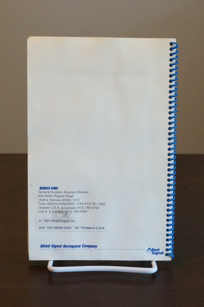 Bendix King KLN 88 Loran Abbreviated Operational Manual