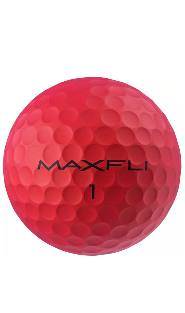 Maxfli SoftFli Golf Balls - Matte Red - 12 Pack