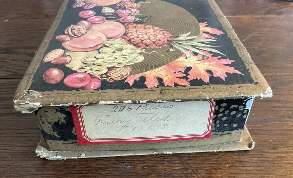 Vintage Romance Chocolate Covered Fruits & Nuts Empty Cardboard Box
