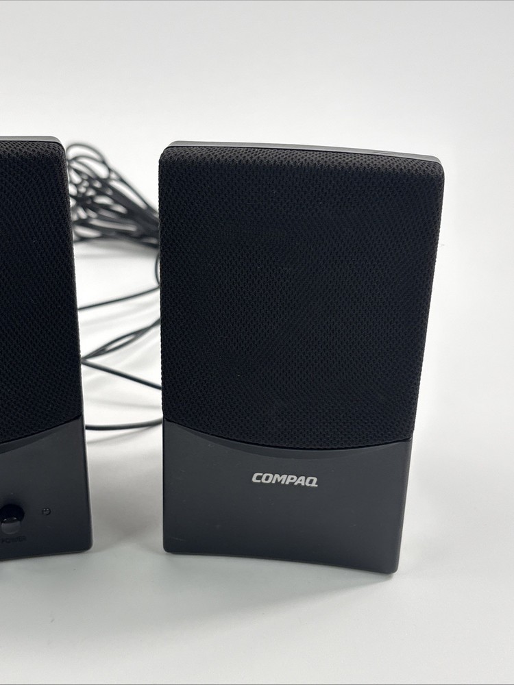 Compaq FLC Presario Computer Speaker System Wired Black