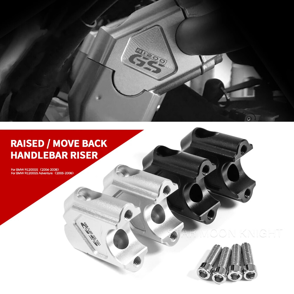 For BMW R1200GS 2004-2008 Motorcycle Extended Handlebar Riser Clamp Adapter