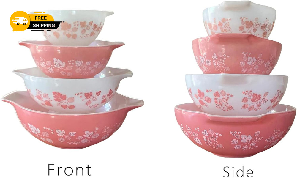 4Pcs Display Stands for Pyrex Mixed Cinderella Bowls, Stacker Stacking Rings New