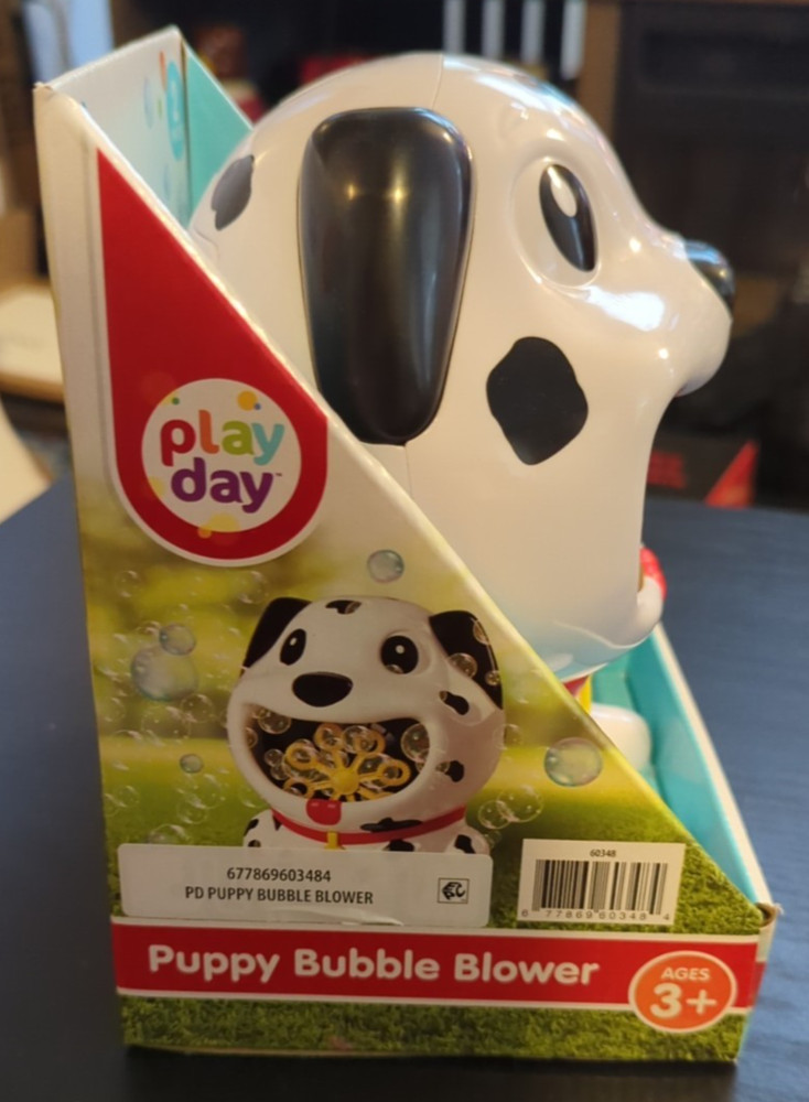 2024 Play Day Puppy Bubble Blower/Includes 4oz bubble solution D0826315