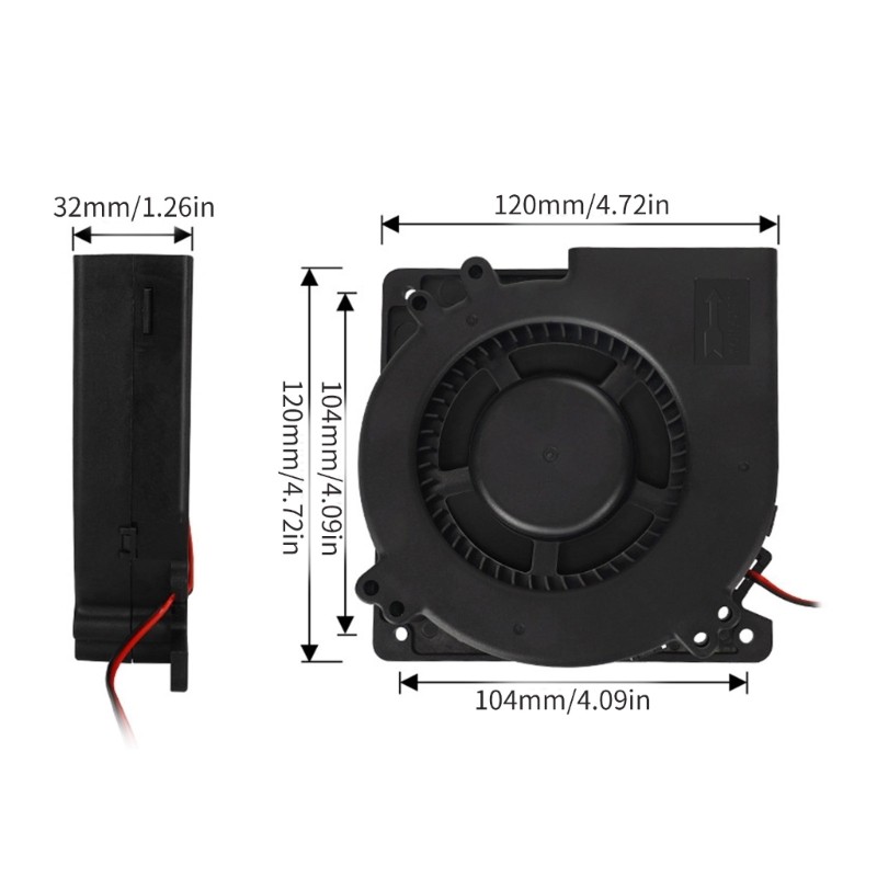 Long Lasting 24V Fan Durable Cooling Solution for KLP1 3D Printer Electronics