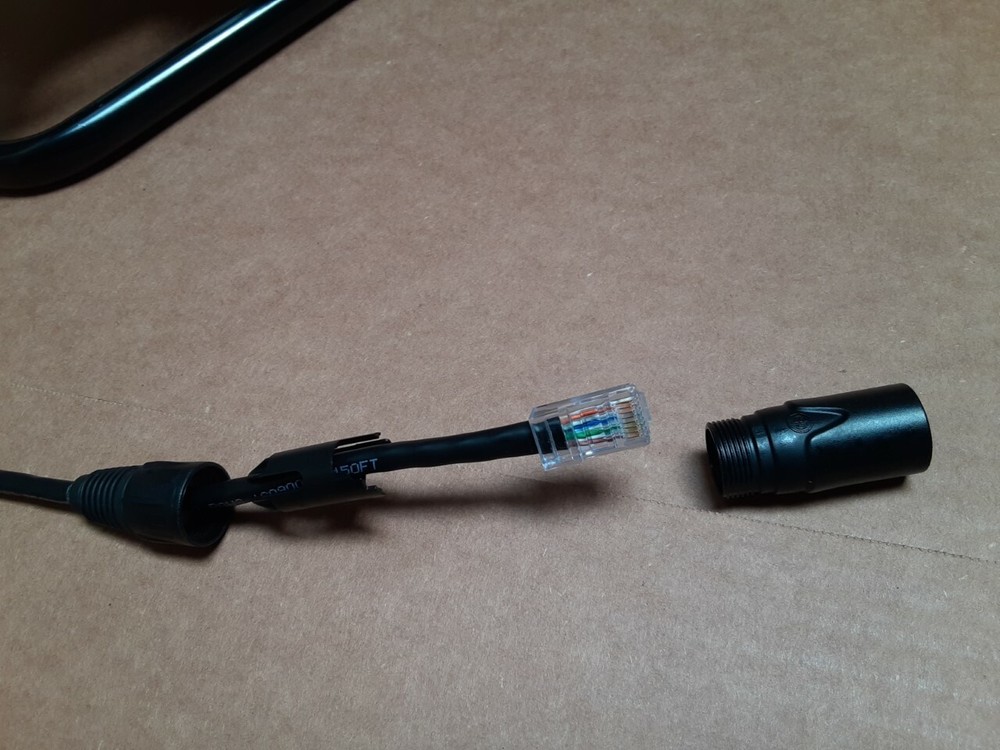 PRO CAT-5e Tactical UTP w/Neutrik Ethercon Digital Cable 100 FT