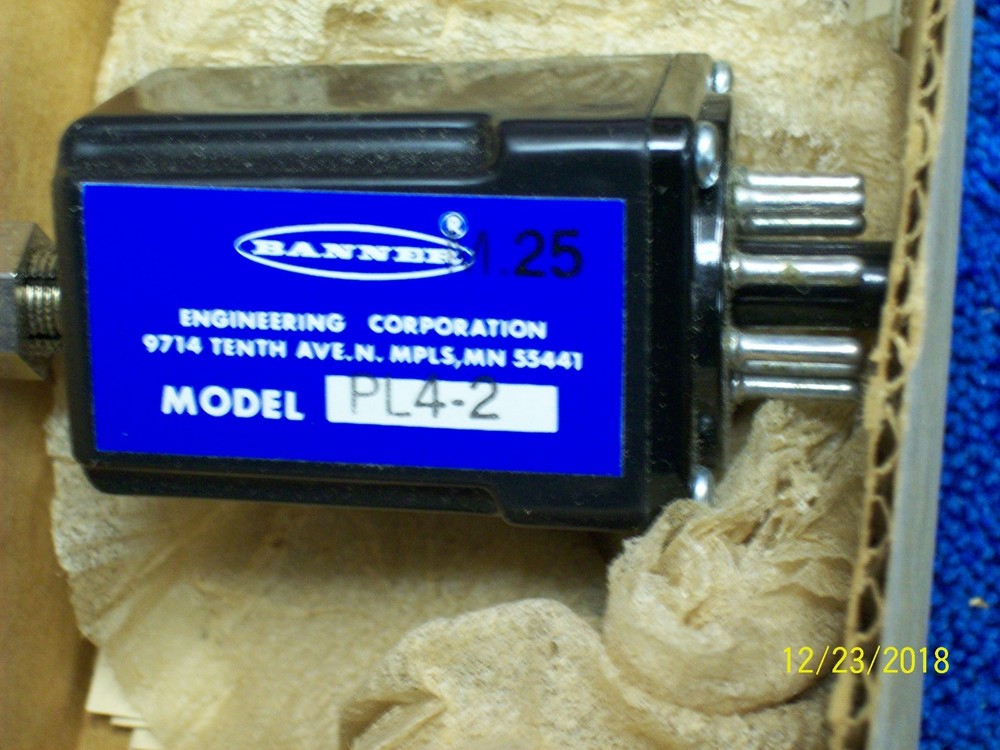 NEW BANNER ENGINEERING PL4-2 MODULE TIMER - FREE SHIPPING