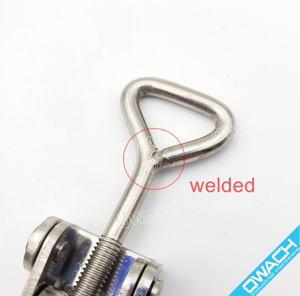 Stainless Steel Adjustable Toggle Latch Draw latch Catch with Lock-Hole