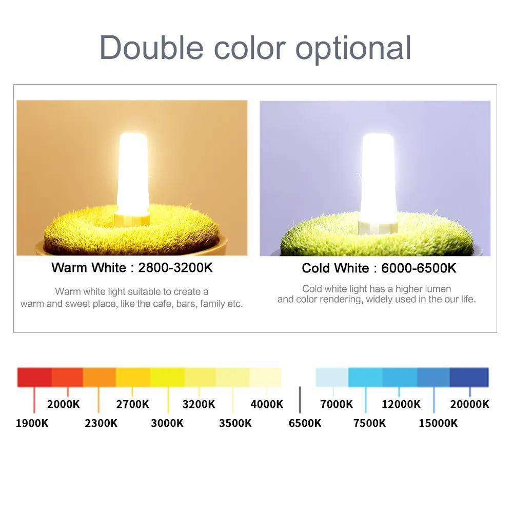 LED COB Light Bulb Dimmable G4 G9 6W 9W AC/DC 12V 220V Replace Mini Halogen Lamp