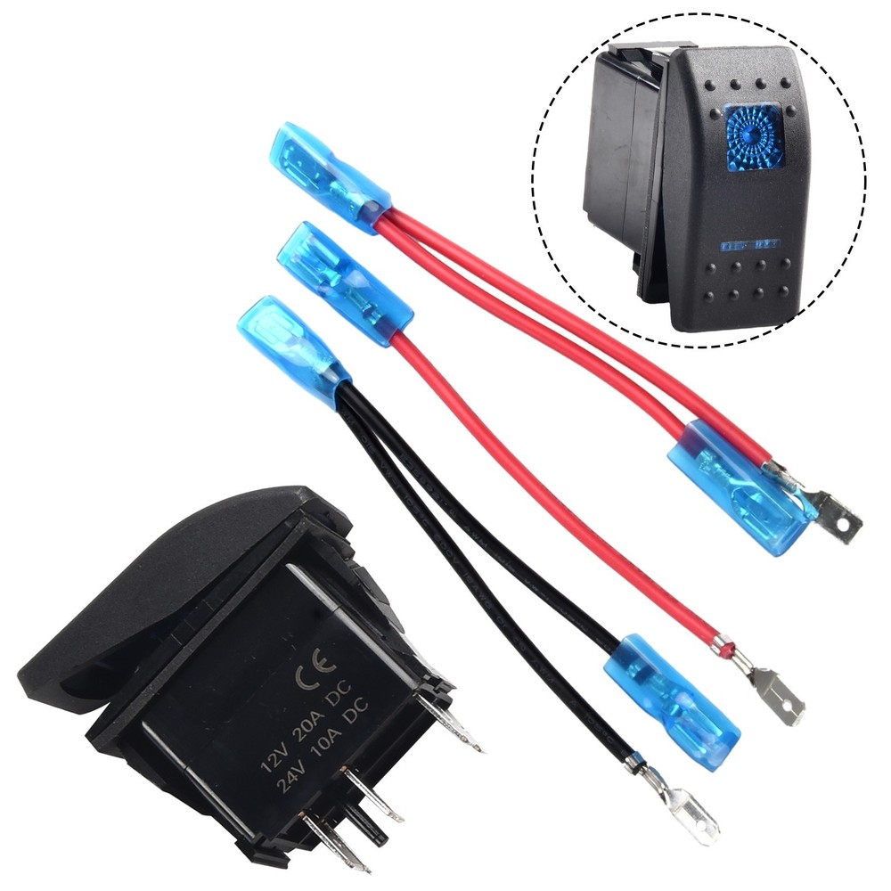 High Quality REAR LIGHTS Push Switch Rear Switch Blue Push 1 Pcs Light