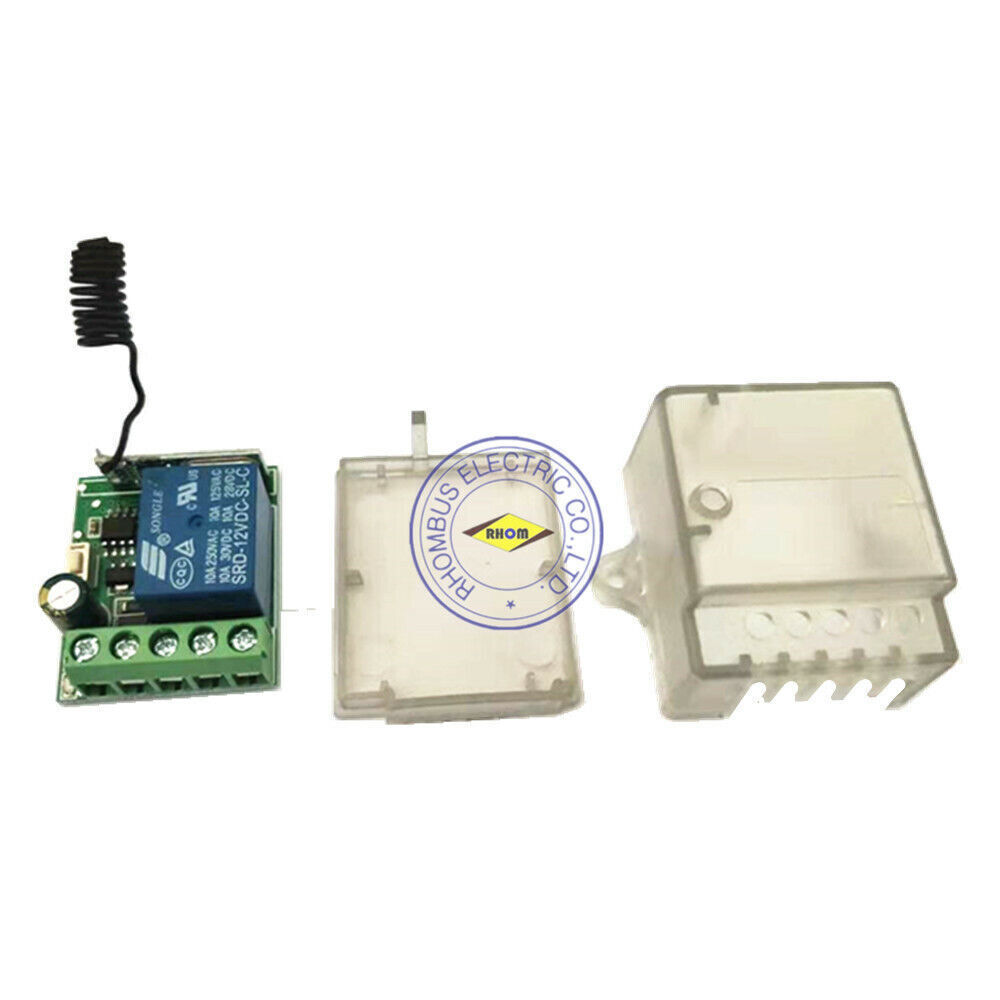 Wireless Remote Control Delay Switch System 12V 1CH Transmitter&Receiver 433MHz