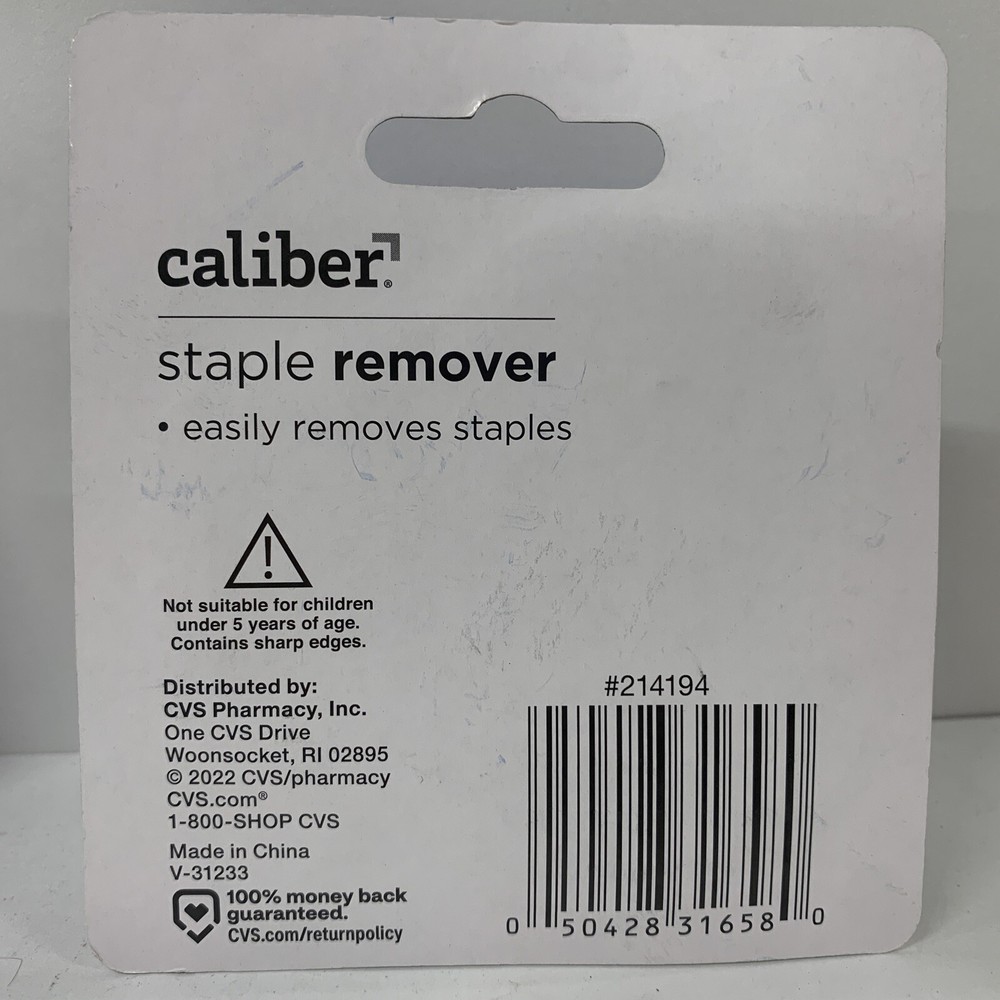 2-Pack CALIBER- Staple Remover Works Great! Seperate Those Papers Easily! NEW