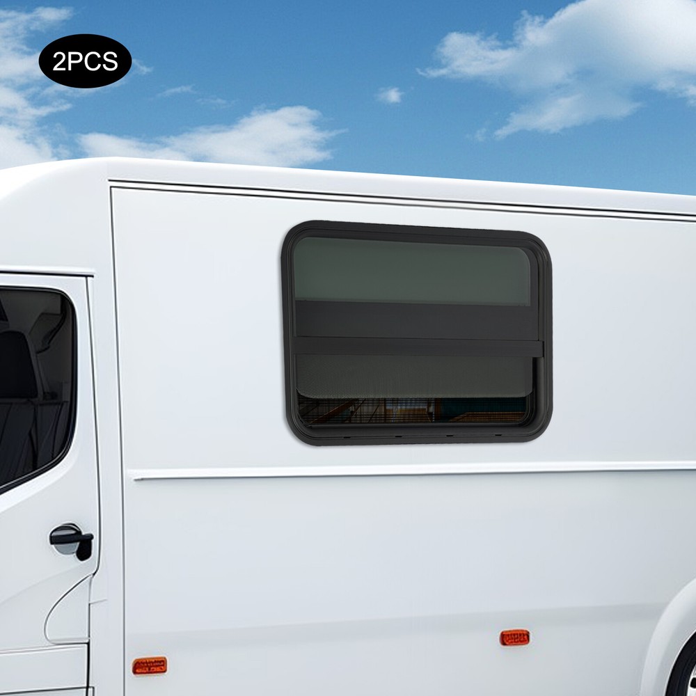 RV Window Vertical Slide Window Clip-on Mounting Rectangular Venting Window