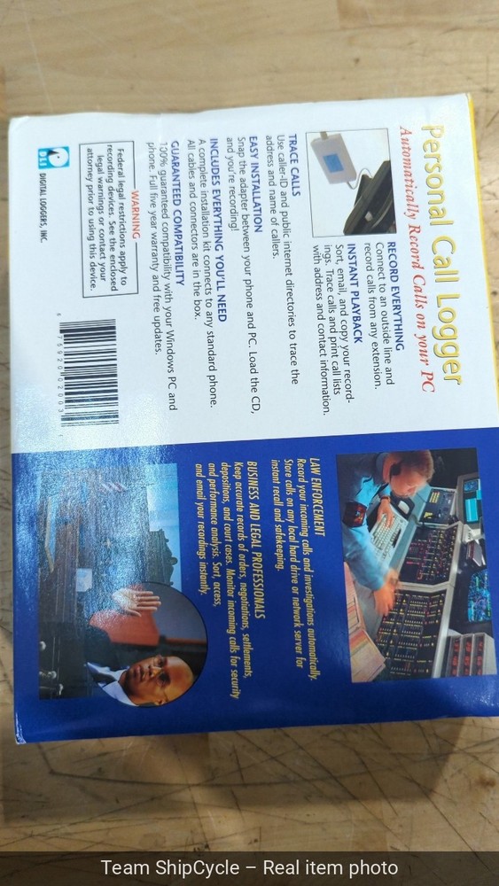 SEALED Digital Loggers Personal Call Recorder Automatically on your PC G2U