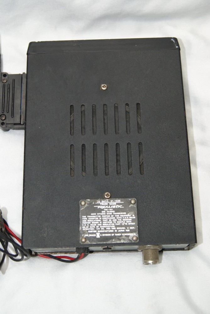 realistic one hander cb radio transceiver system trc-461 tested