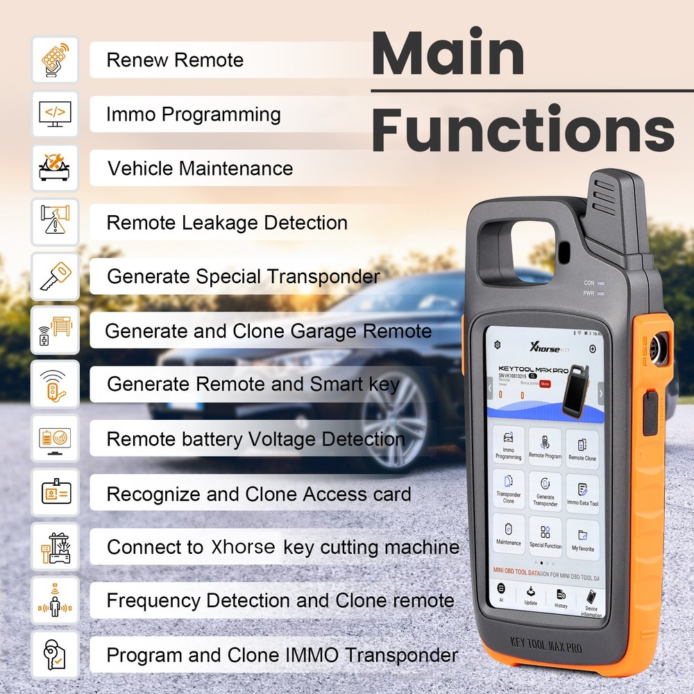 Xhorse VVDI Key Tool Max PRO Combines Key Tool Max and Mini OBD Tool Functions