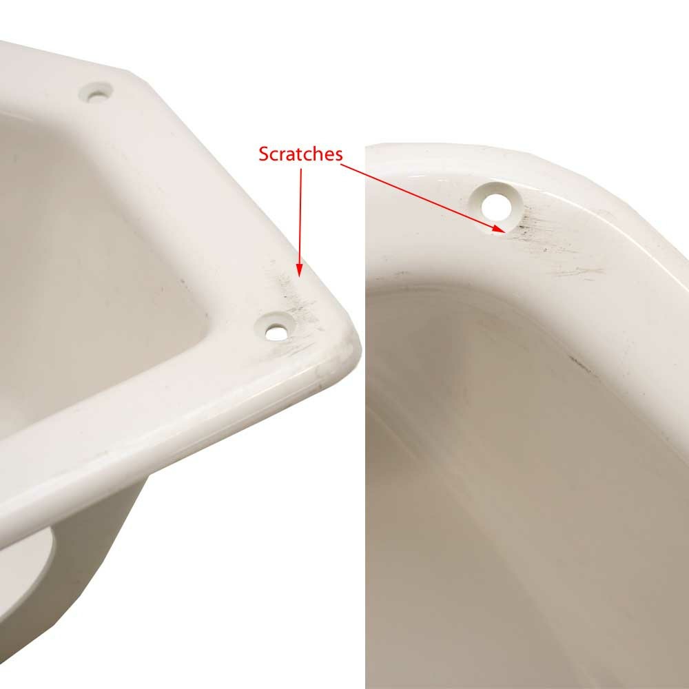 Chaparral Boat Blank Cupholder Side Panel | Glossy White Plastic