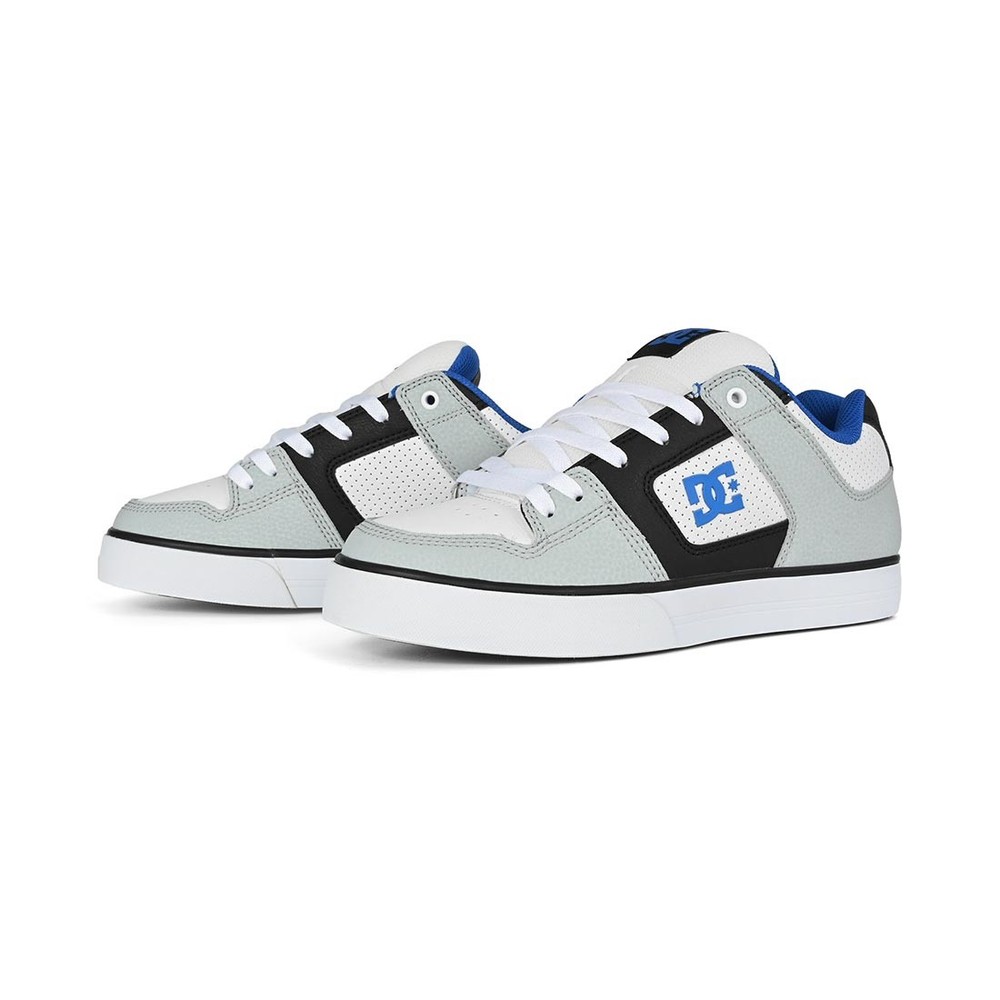 DC Pure Skate Shoes - Grey/Black/White