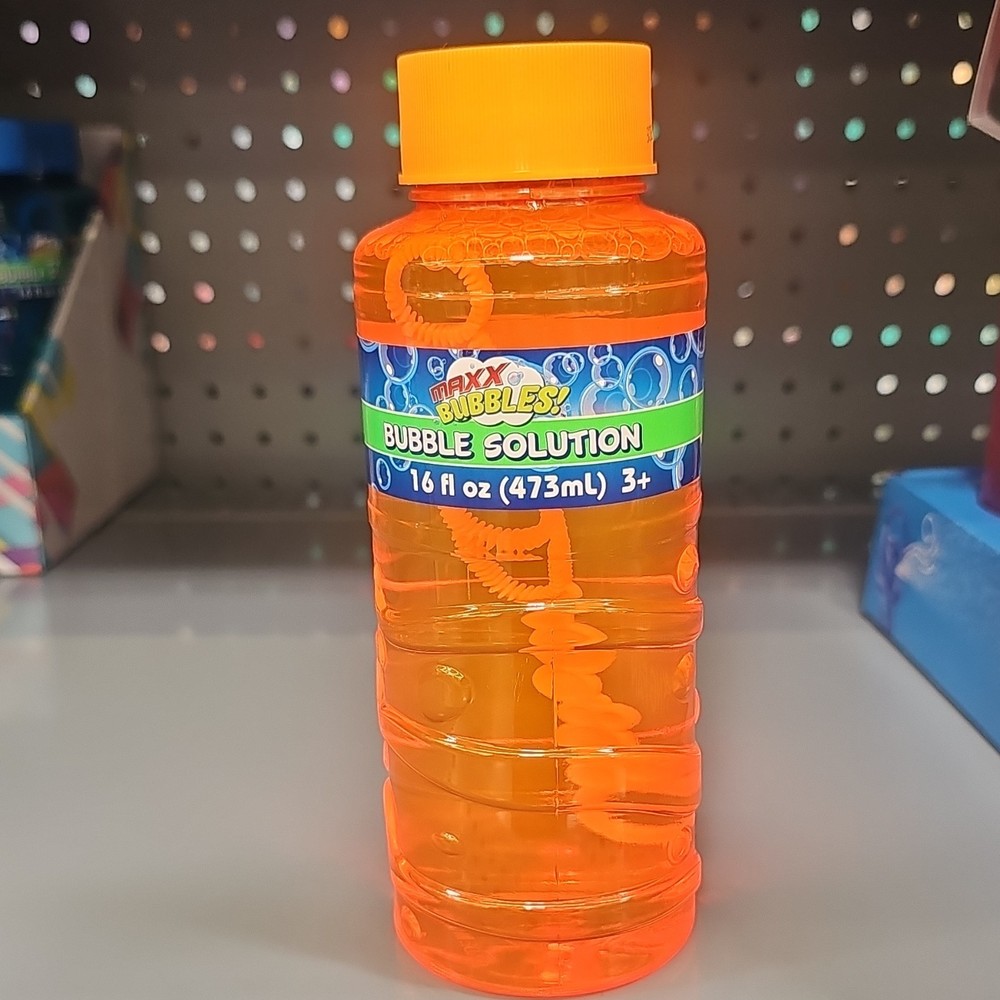 Maxx Bubbles Bubble Solution 16 fl oz Orange Bottle Ages 3+ Age Level 3-4 Years