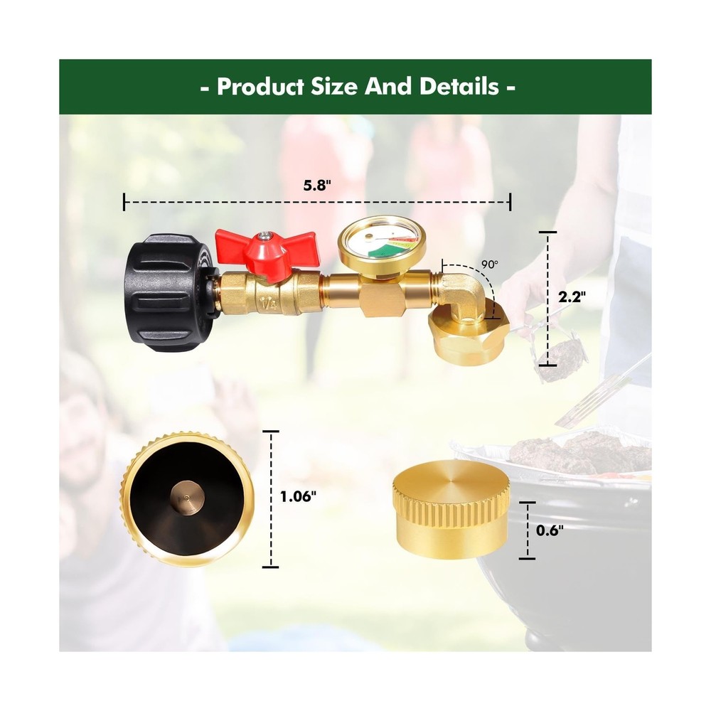Propane Refill Adapter for 1lb. Tanks, Propane Refill Adapter for Refillable ...