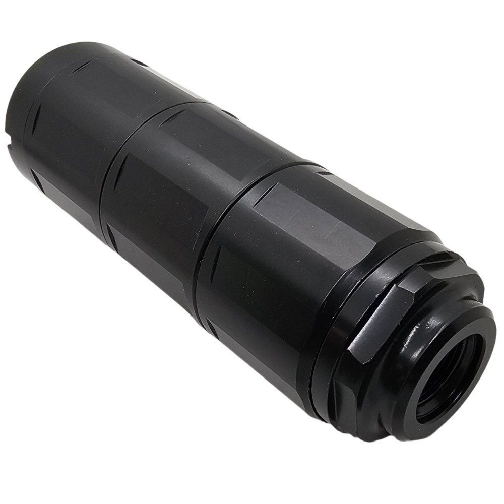 Linear CNC Threaded 1/2x28 Muzzle Brake, Compensator – Steel, Black – 3.8" Long