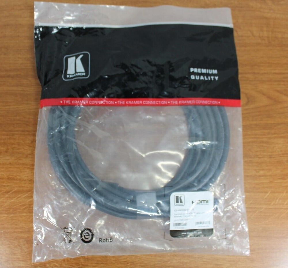 Kramer CP-HM/HM/ETH-25 - Standard Speed HDMI Cable w/ Ethernet  Plenum Rated NEW