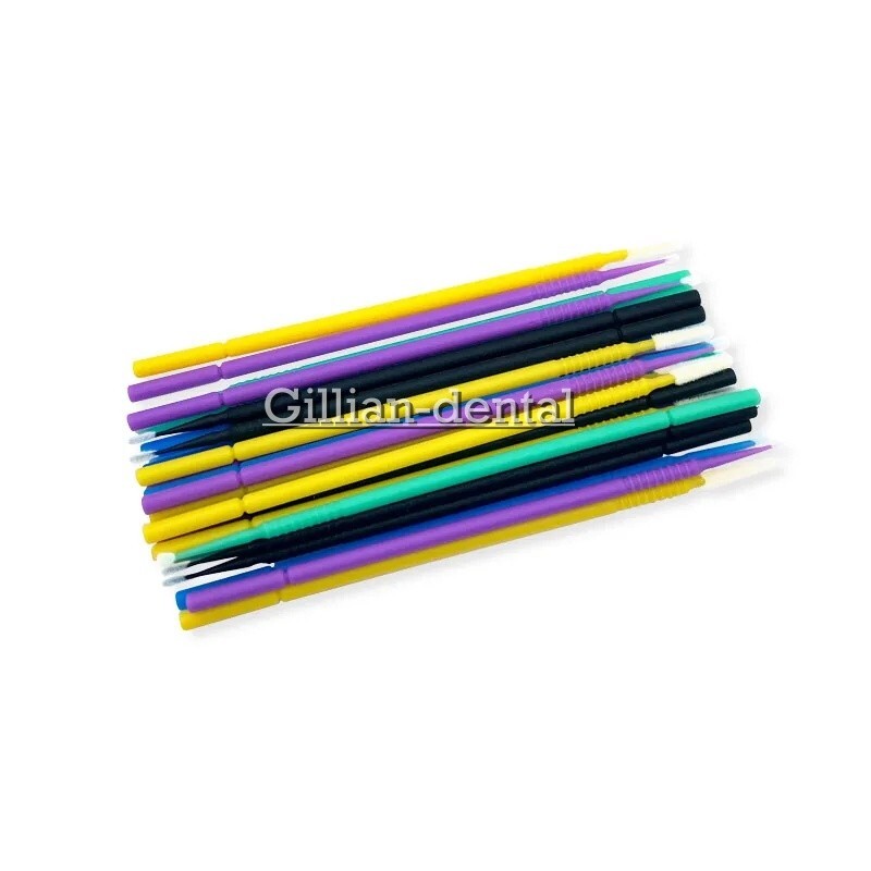 Dental Microbrush Disposable Micro Applicator Brush Bendable Soft Brush Tips