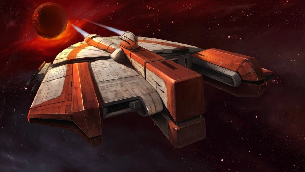 Star Wars Ebon Hawk Dynamic-class freighter 3d Resin Print 6"x6"