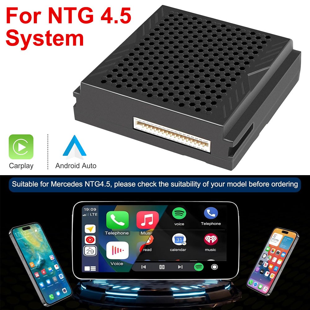 Wireless Apple CarPlay Android Auto For Mercedes Benz NTG 4.5 Module
