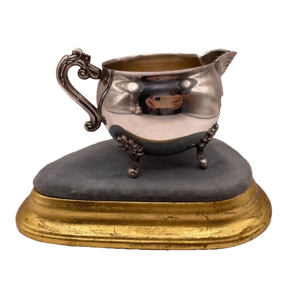 Vintage Leonard Silver Plated Creamer & Sugar Set