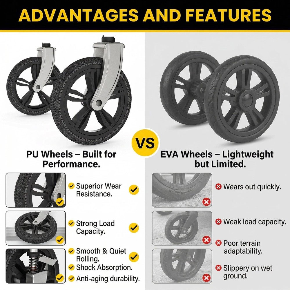 Foldable Wagon Stroller, Stroller Wagon for 2 Kids with 5-Point Harnesses,Adj...