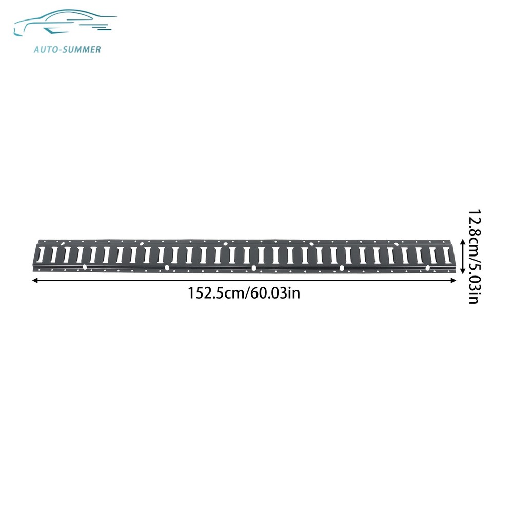 Secure Cargo 5' E Track Tie Down Rail System 28 Pack Black For Vans Trailers