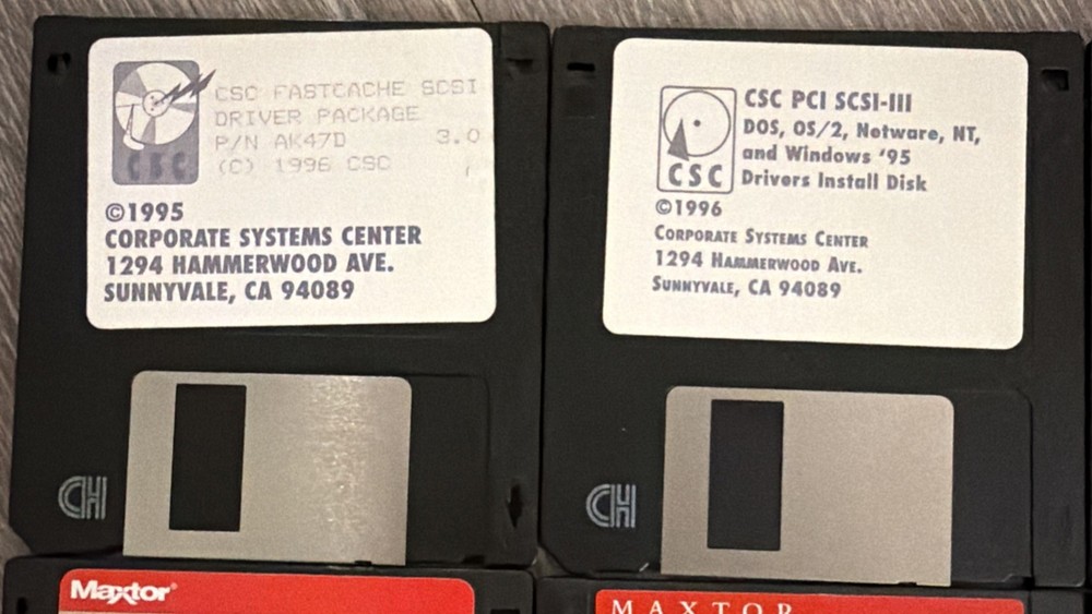 Vintage Software Drivers CSC FastCache SCSI Linux Asymetrix Maxtor AOPEN RAID