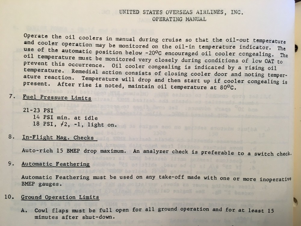 DC-6 Operating Manual