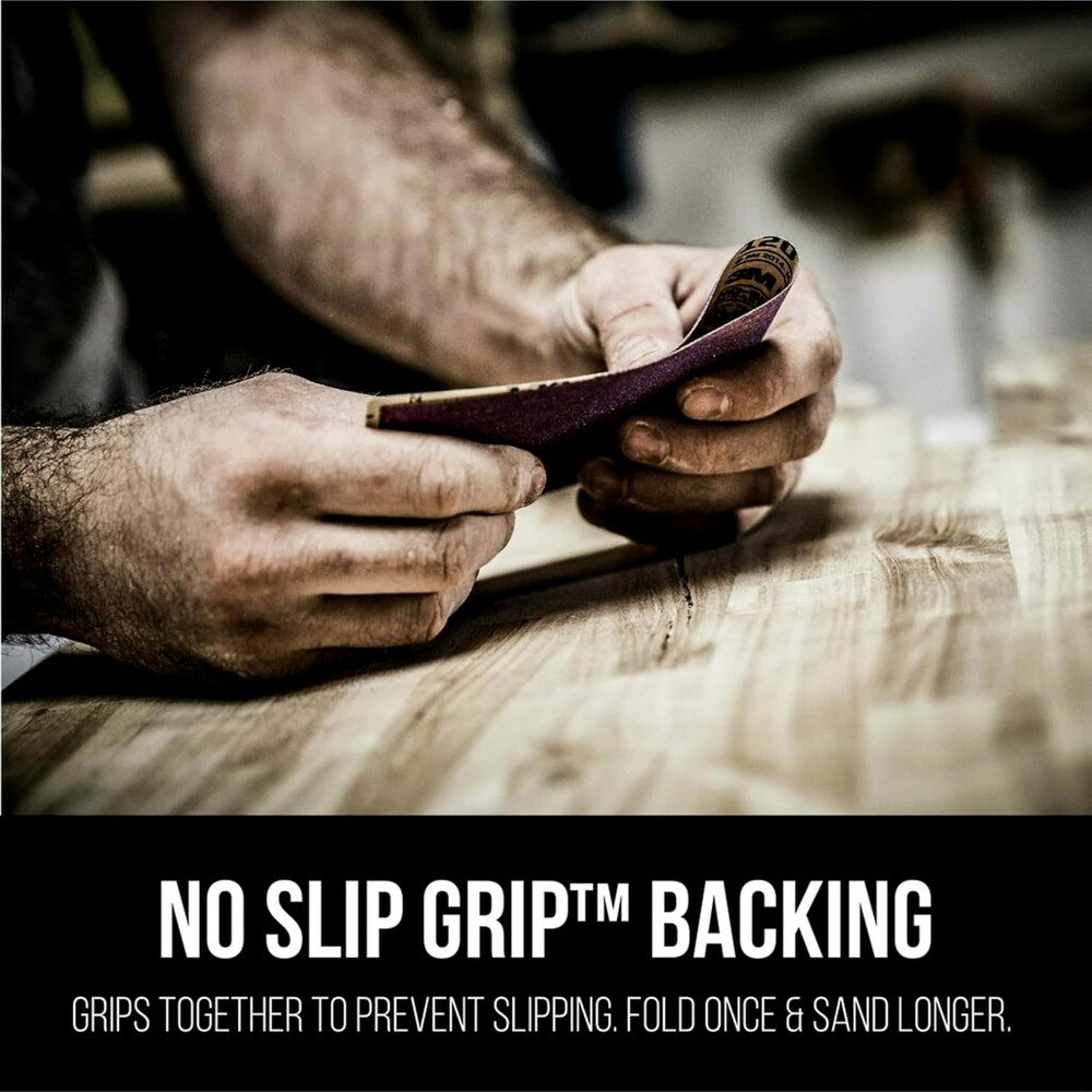3M Advanced Sandpaper, 20 Sheets, 220 Grit, 3M Pro Grade Precision, Features No-