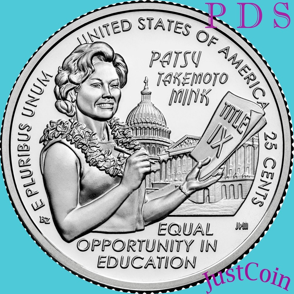 2024 PDS PATSY TAKEMOTO MINK AMERICAN WOMAN THREE UNCIRCULATED QUARTERS SET