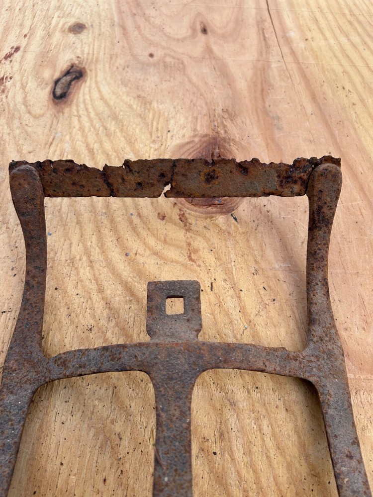 Cultivator Rake Head Rusty Rustic no handle Original Vintage Primitive Metal