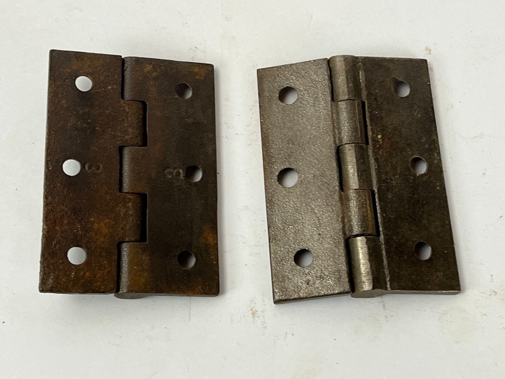 Set 2 Black Door window Shutter Hinges Right Left 2 x 3"