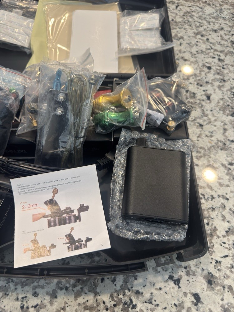Coil Tattoo Machine Set with Accessories