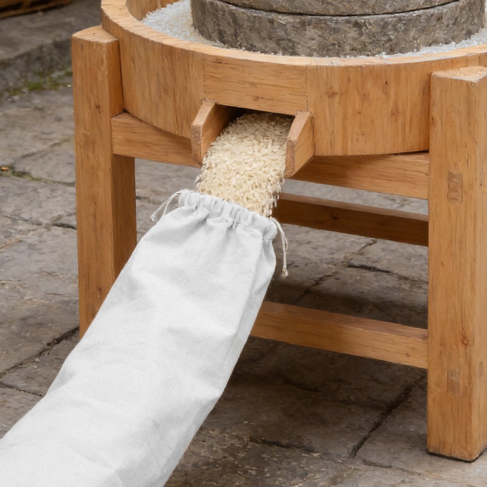 Flour Sack for Grain Mill Drawstring Replacement Bag Electric Collection