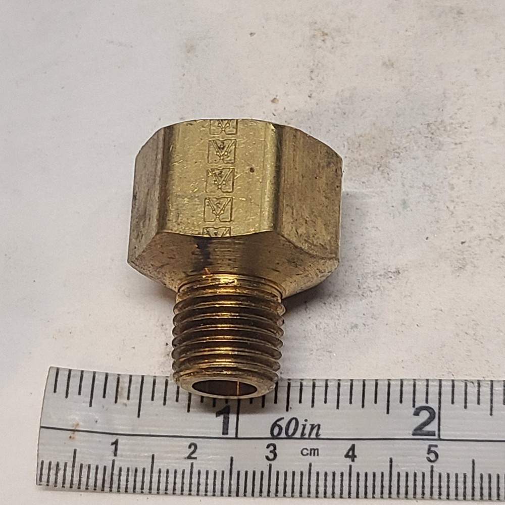 Brass Pipe Reducing Adapter 1/2"FNPT x 1/4"MNPT
