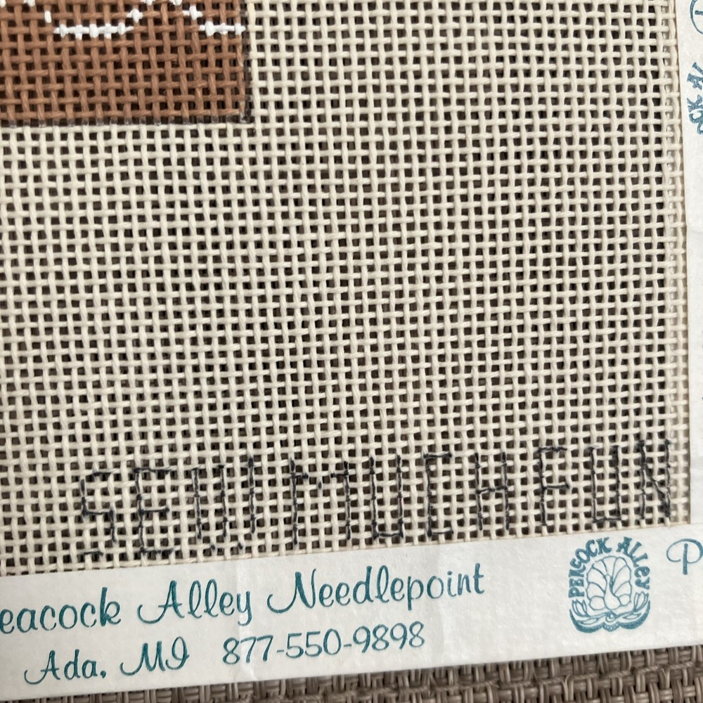 Handpainted Needlepoint Canvas | Gingerbread Girl | **Read Description**