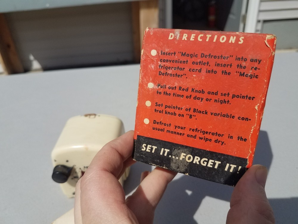 Vtg Magic Defroster Basic Products Co Freezer Refrigerator Defrost Retro Kitchen