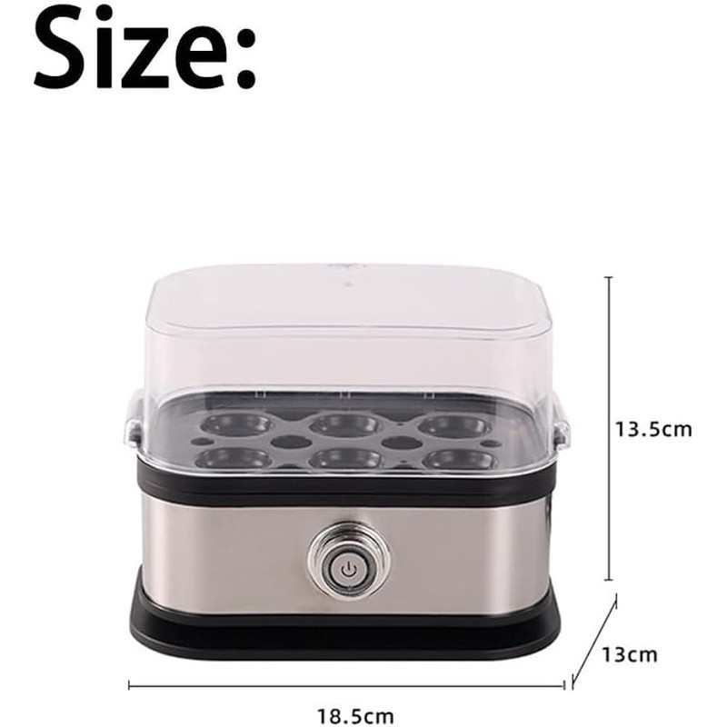 7-in-1 Electric Egg Cooker Multi-Function Rapid Poacher Steamer Eggs Veggies New