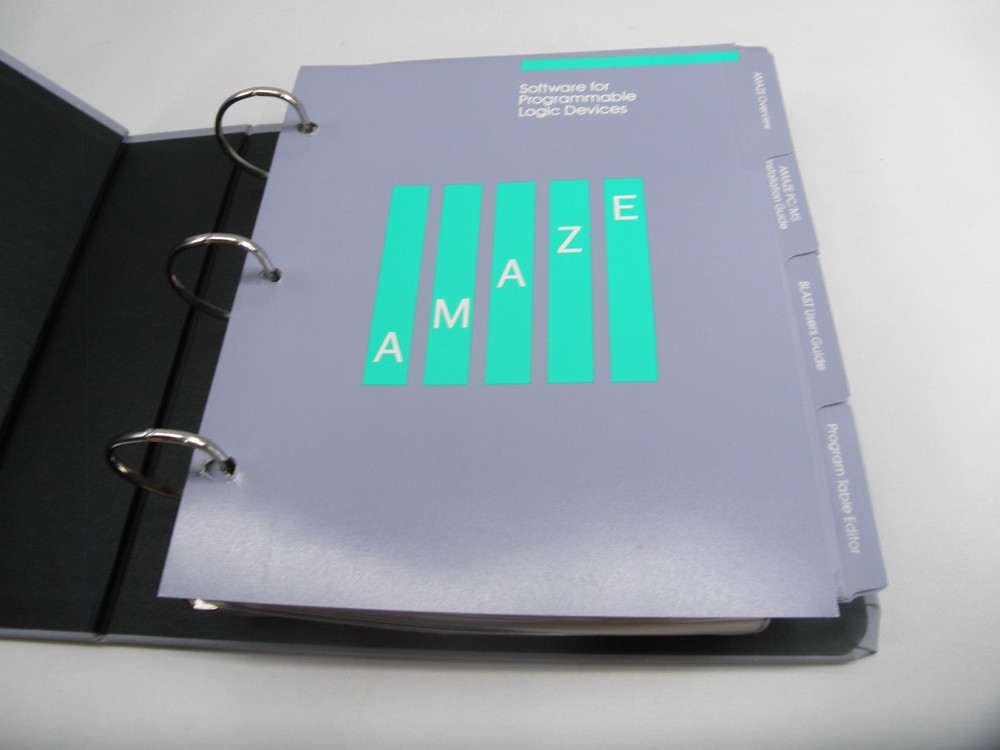 Signetics AMAZE PC/MS-DOS Software for Programmable Logic Devices Release 1.6