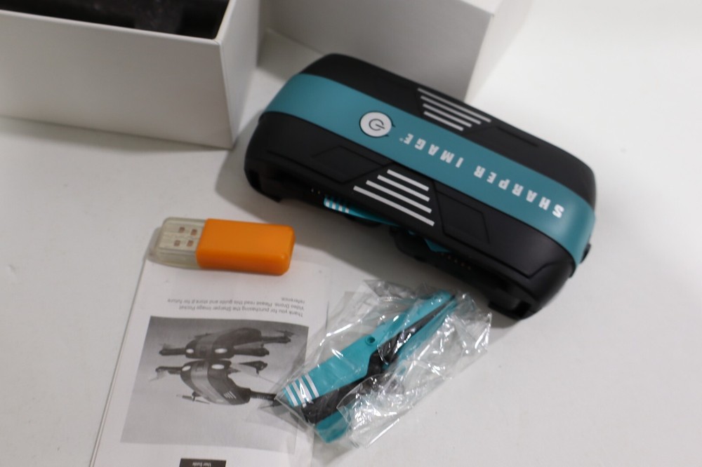 Sharper Image Folding Pocket Video Drone Quad Box Pouch USB Booklet